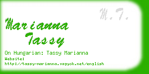 marianna tassy business card